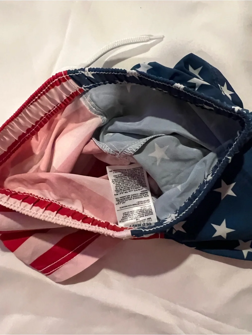 Old Navy Patriotic Toddler Rash Guard & Swim Trunk Set Size 18-24 Months